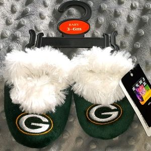Green bay packers baby slippers